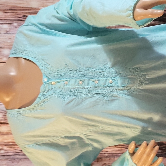 J.CREW Women's Long Sleeve Tunic Mint Color Size XL - Picture 2 of 8